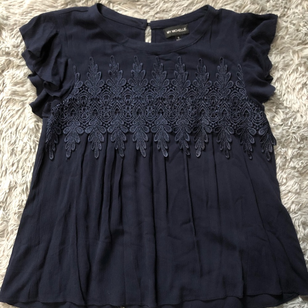 Navy blue shirt